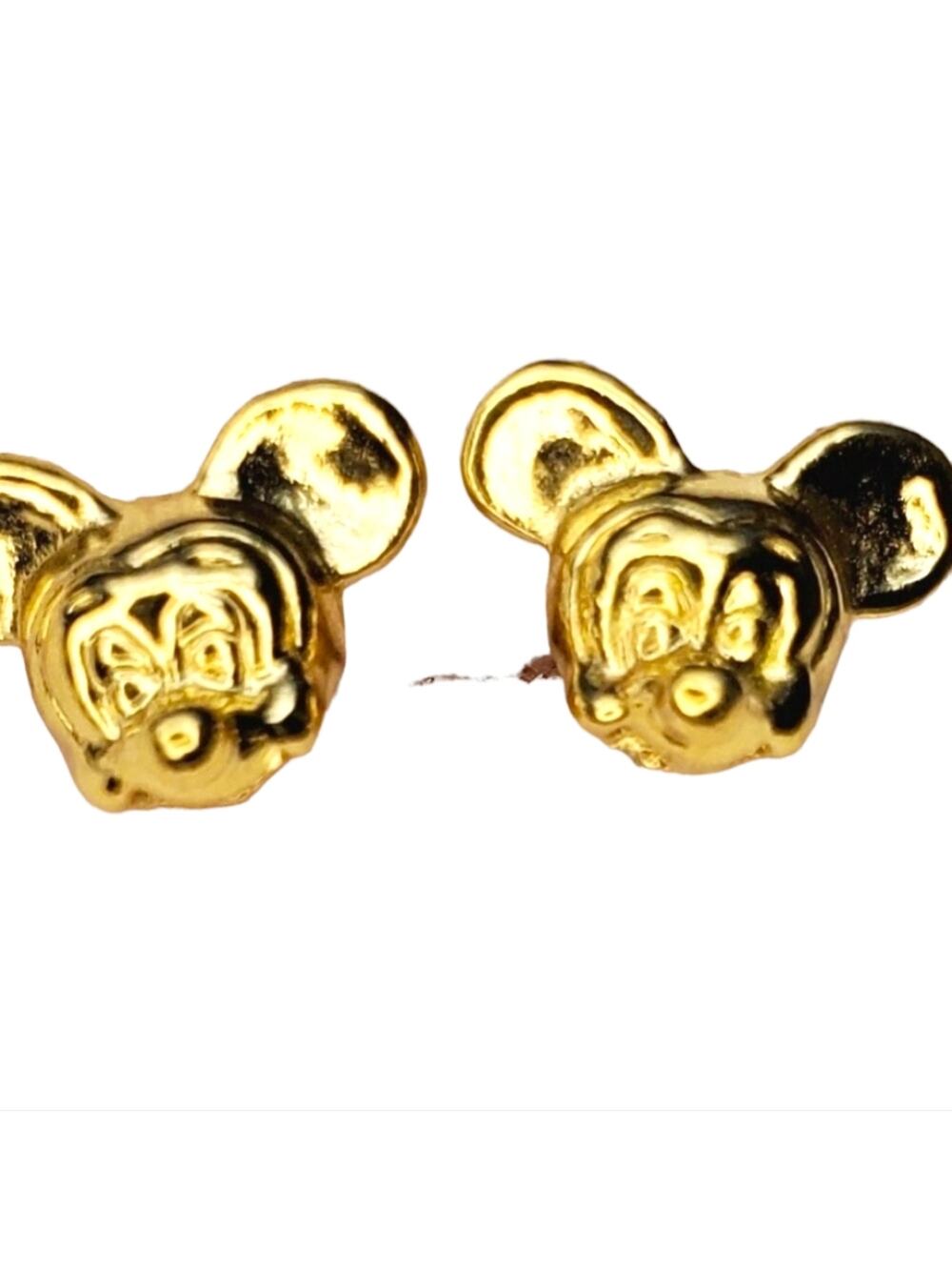 Disney Mickey Mouse 3-D Gold-toned Stud Earrings